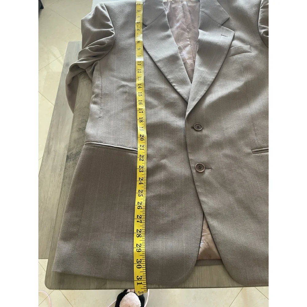 Giorgio Varalli Brown Wool Suit Jacket Blazer Size 50R
